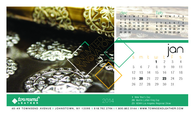 Townsend Calendar_January