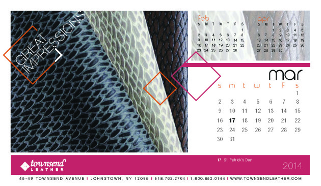 Townsend Calendar_March