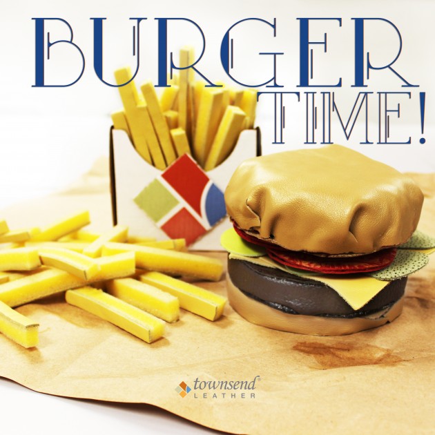 Townsend Leather Sample Magicans Leather Burger and Fries_Burger Time