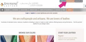 Explore our Leather Selection and Order Swatches