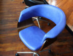 Antique Glaze Lambskin Office Chair